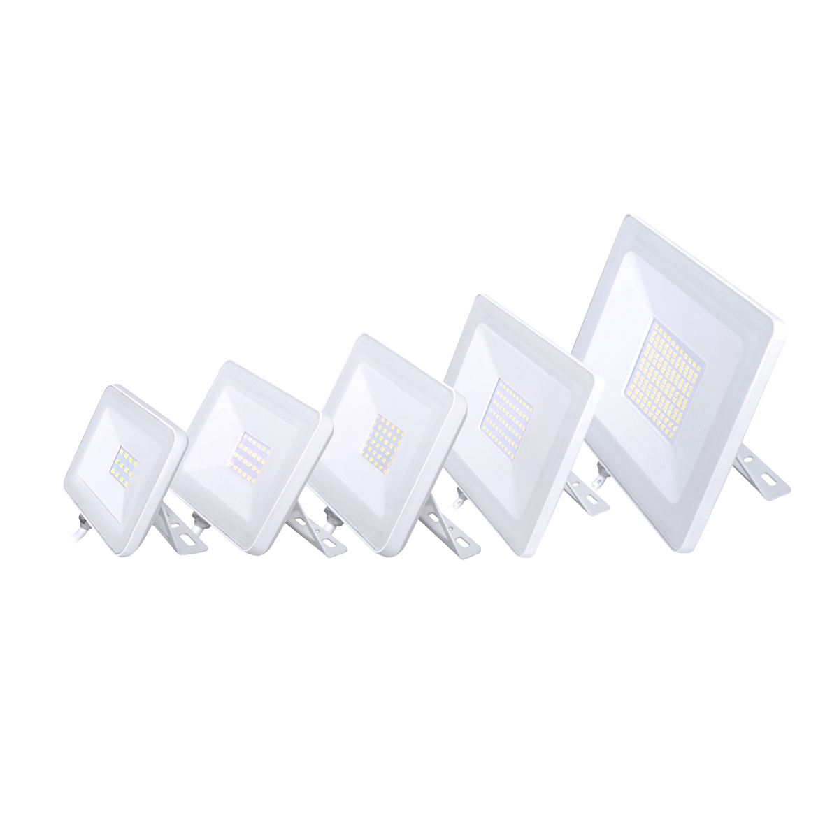 10/20/30/100W Super Slim LED Floodlights, White