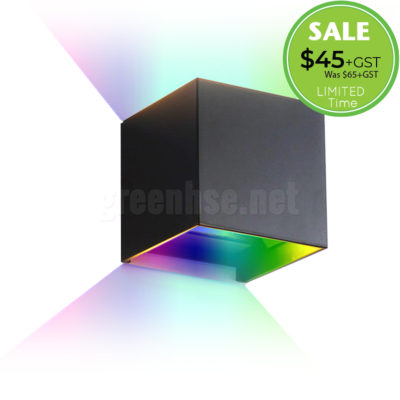 6W WiFi Wall Light, RGBW, Black/White