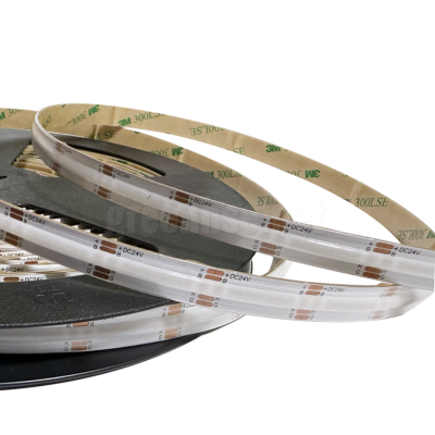 24V Dotless RGB Cob Strip Light 15w/m