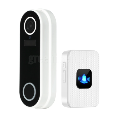 SMART WHITE WIFI VIDEO DOORBELL AND CHIME