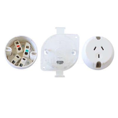 SURFACE SOCKET OUTLET PLUG BASE