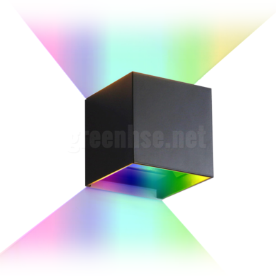 6W WiFi Wall Light, RGBW, Black/White