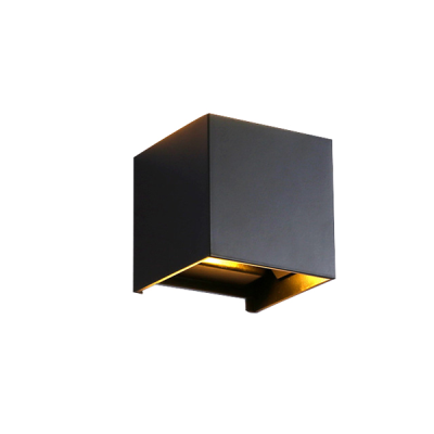 6W LED OUTDOOR UP/DOWN WALL LIGHT BLACK